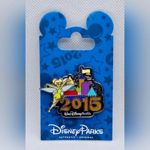 Disney Parks 2015 Disney World Collector's Pin Tinkerbell at Cinderella's Castle - Picture 1 of 5